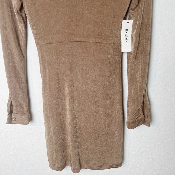 Bardot The Gathered Slinky Dress in Stone - Picture 8 of 9